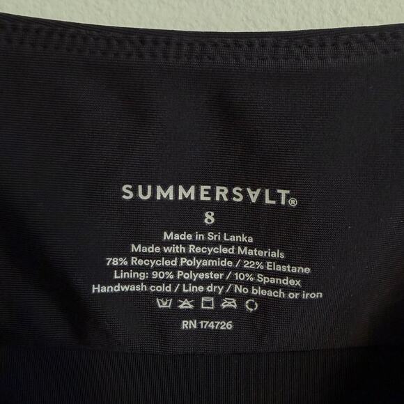 Summersalt Oasis Tankini Top in Black Size 8 - Picture 3 of 9